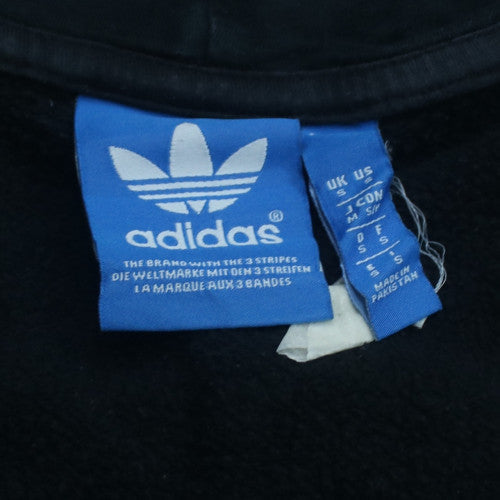 Adidas Mens Black Full Zip Hoodie S Regular Fit Sportswear