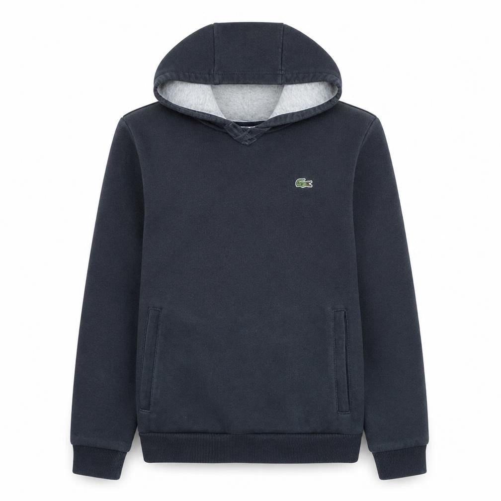 Lacoste Sport Mens Black Pullover Hoodie Size S Regular Fit