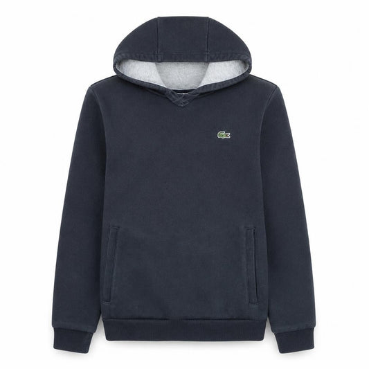 Lacoste Sport Mens Black Pullover Hoodie Size S Regular Fit