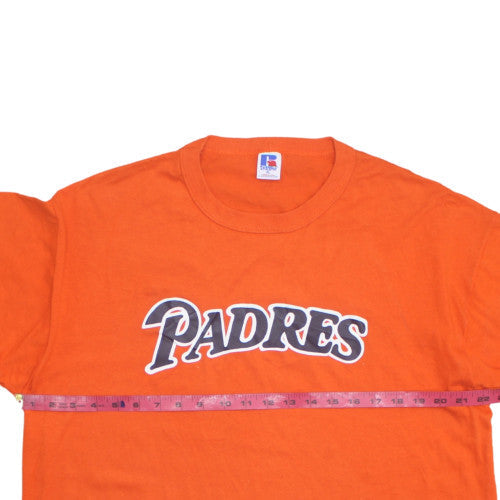 Russell Athletic Men's Orange Padres Graphic Crew Neck T-Shirt XL