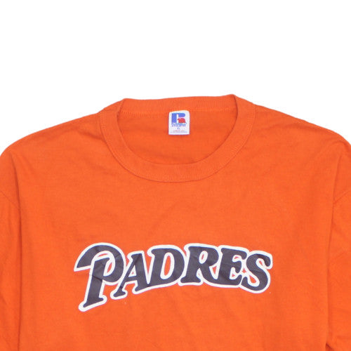 Russell Athletic Men's Orange Padres Graphic Crew Neck T-Shirt XL