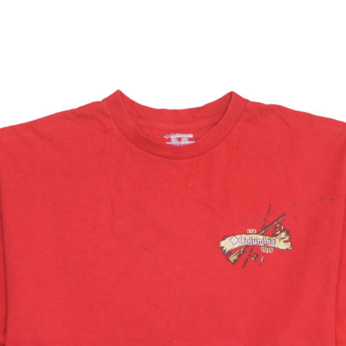 Columbia Men's Red XXL True Sportsman Graphic Cotton T-Shirt