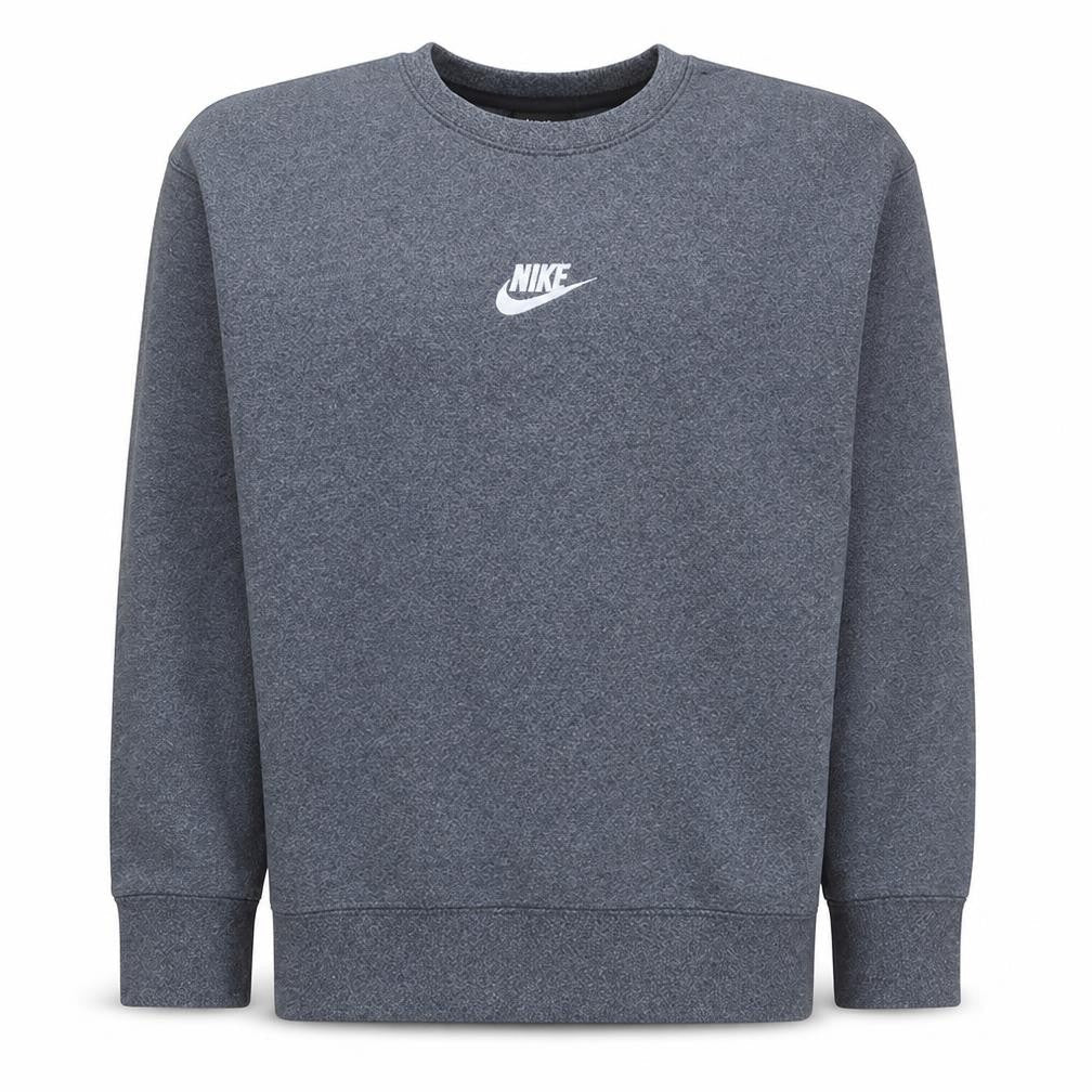 Nike Men's Grey Crew Neck Logo Sweatshirt Size M Regular Fit