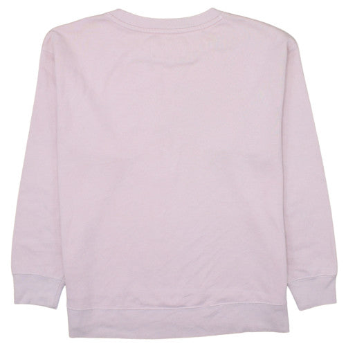 Calvin Klein Jeans Women's Pink Logo Crew Neck Sweatshirt M Cotton Blend