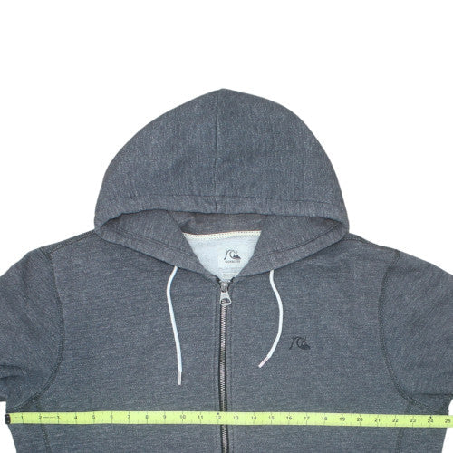 Quiksilver Mens Grey Full Zip Hoodie Size 2XL Regular Fit