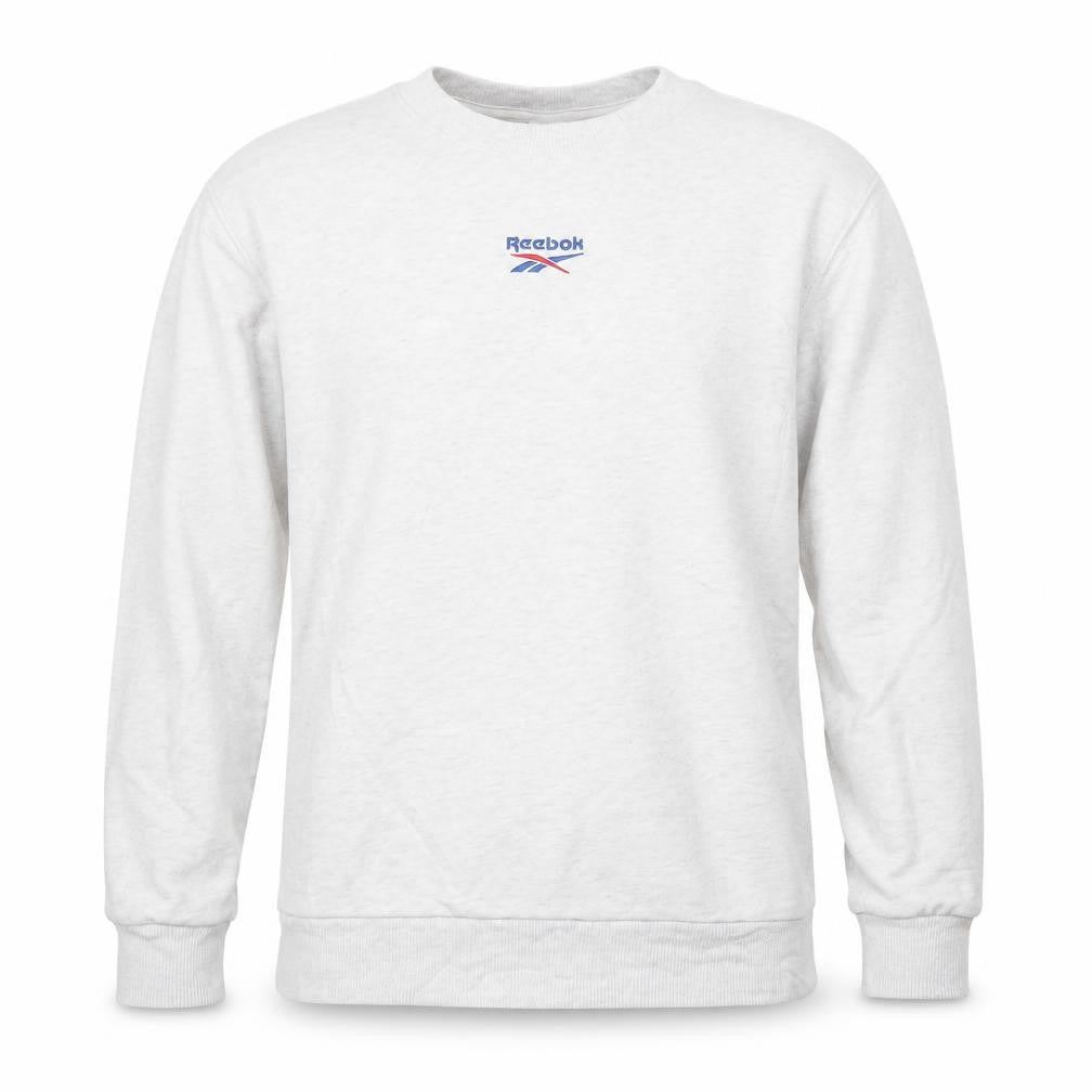 Reebok Men’s Grey Crew Neck Pullover Sweatshirt L