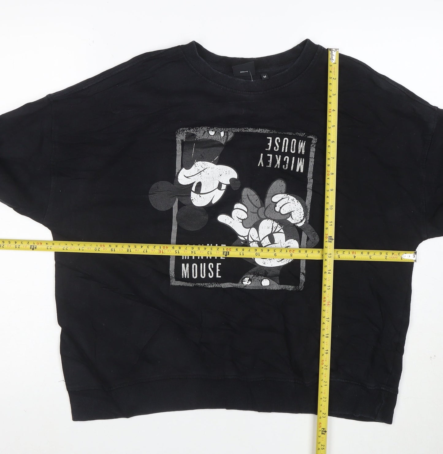 Disney Minnie Mouse Womens Black M Pullover Sweatshirt