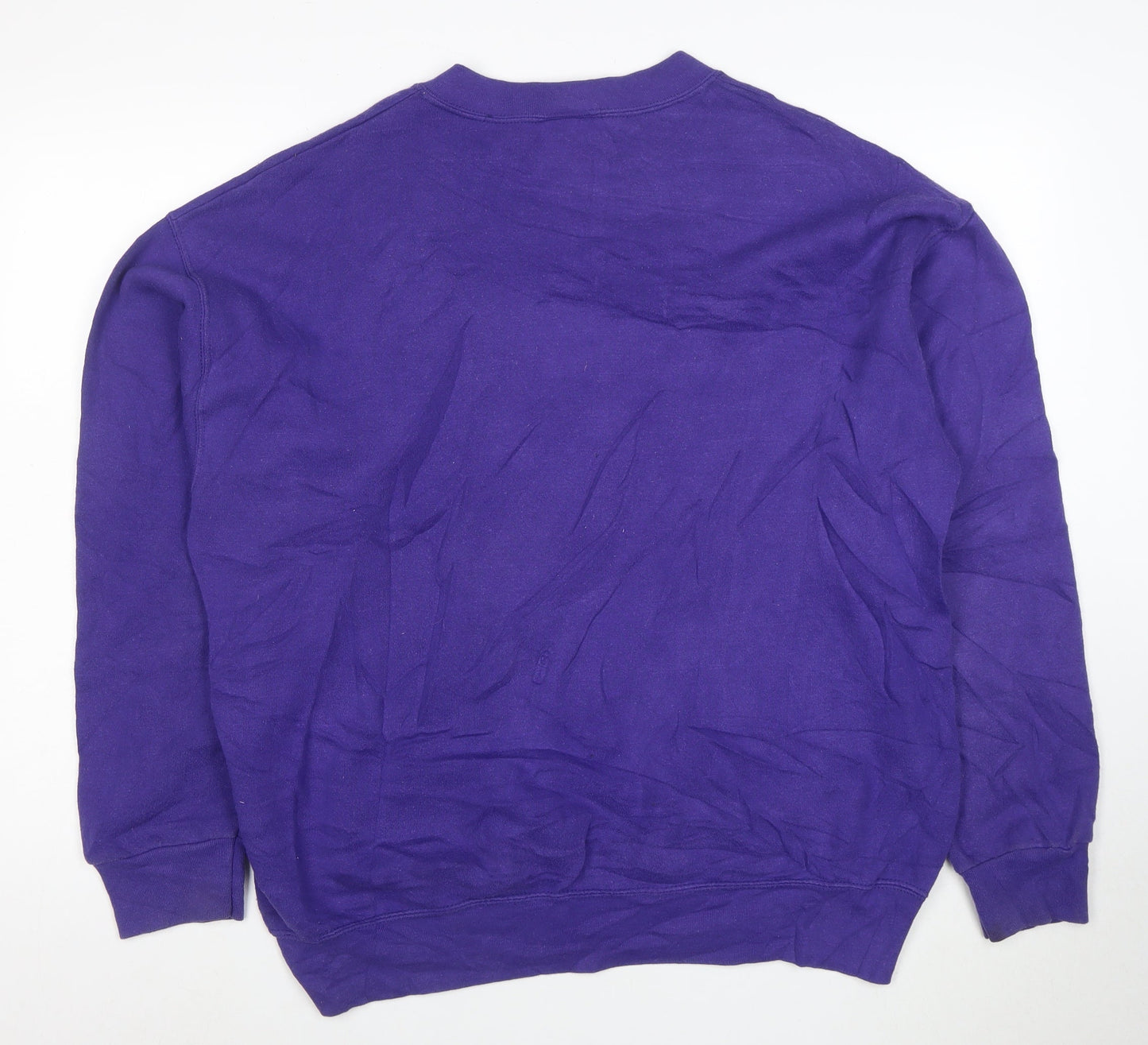 Lee Sport Men's Purple Vikings Logo Pullover Sweatshirt Size L
