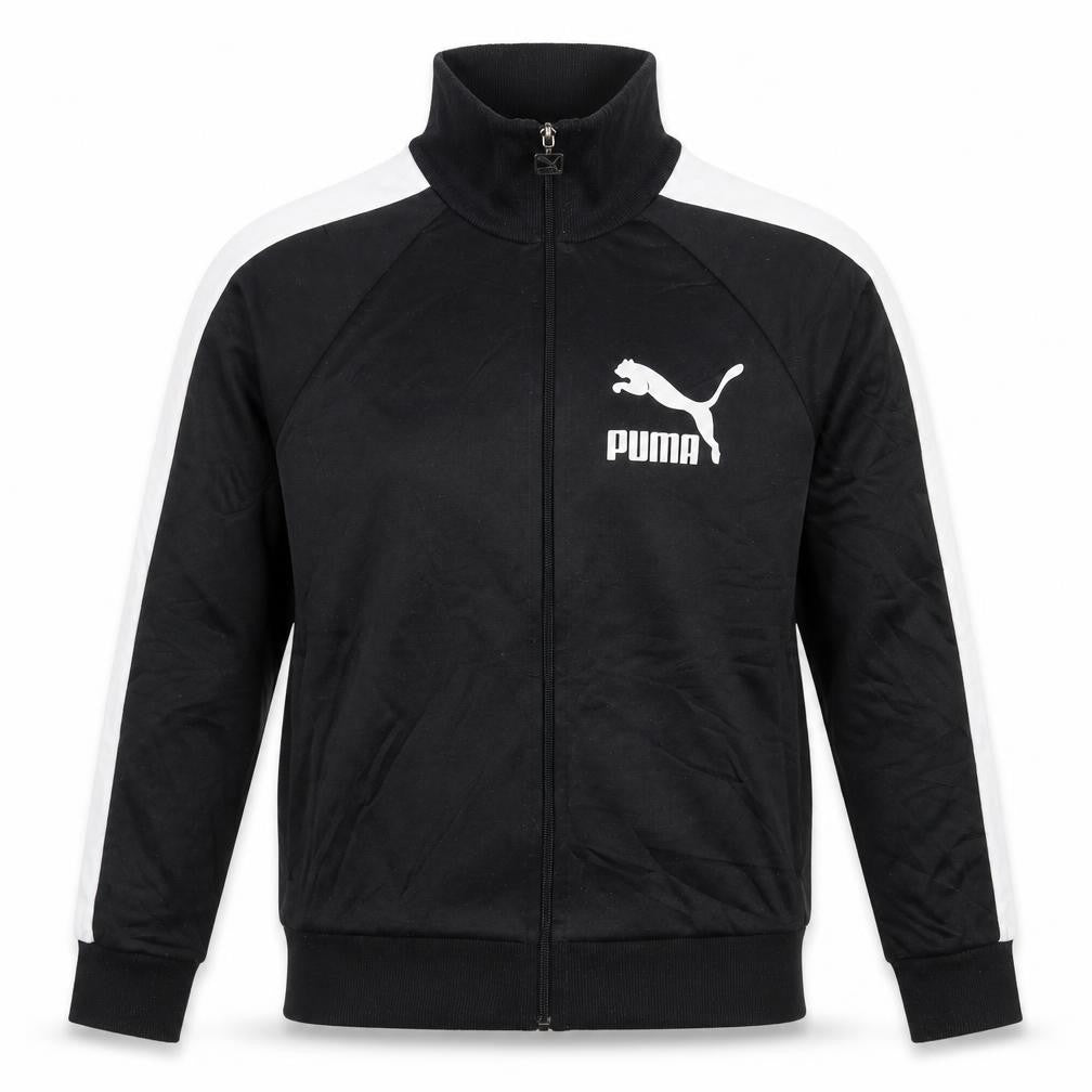 Puma Men's Black Full Zip Logo Track Sweatshirt Size L