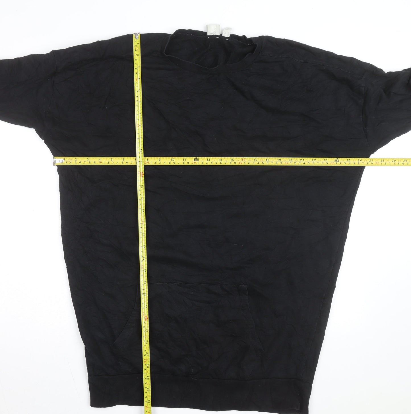 ASOS Women’s Black Size 12 Relaxed Cotton Tunic Top
