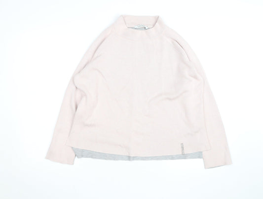 Betty Barclay Women’s Pink Mock Neck Long Sleeve Pullover Jumper Size 12