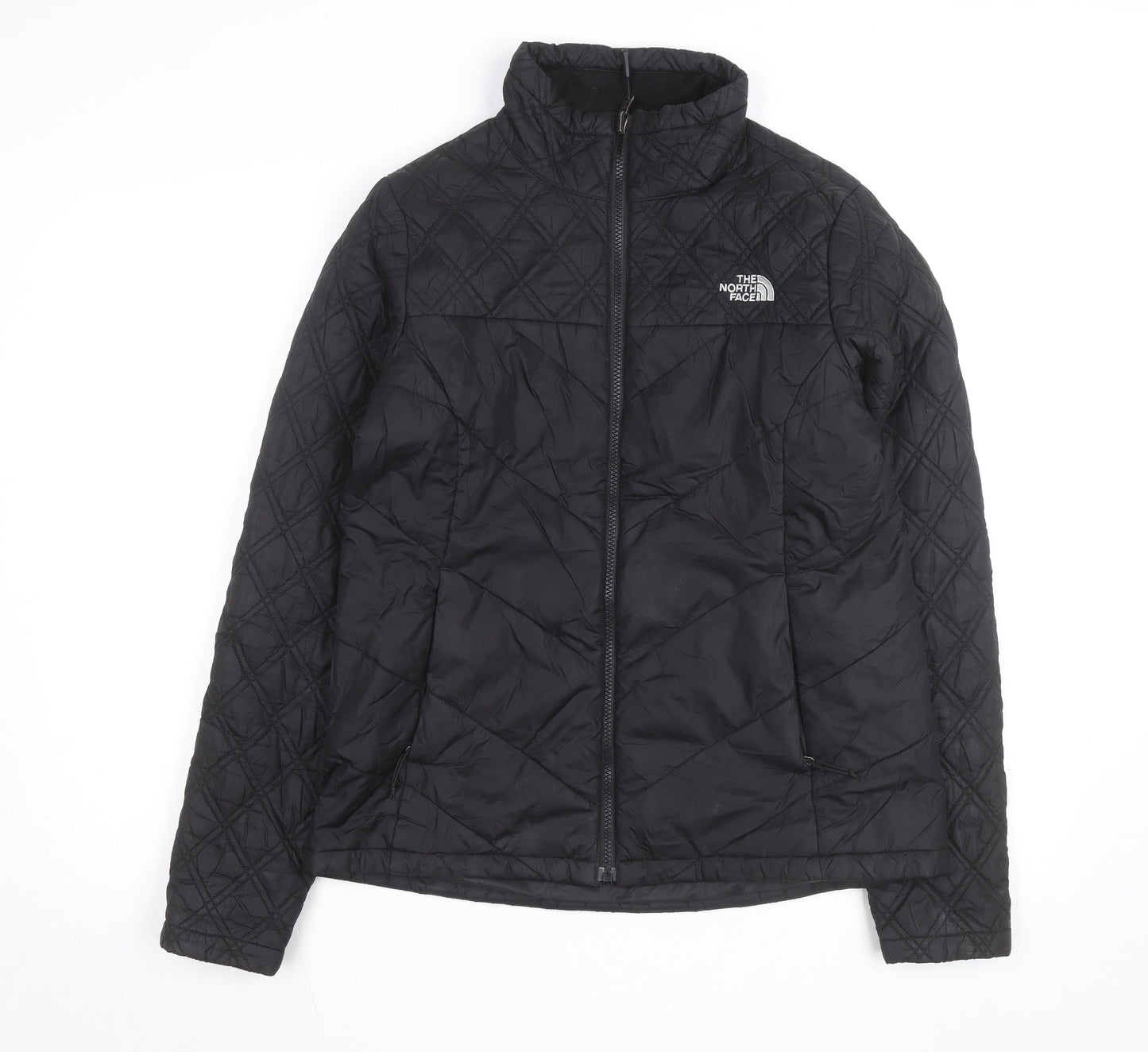 The North Face Women's Black Quilted Mid-Length Jacket Size M