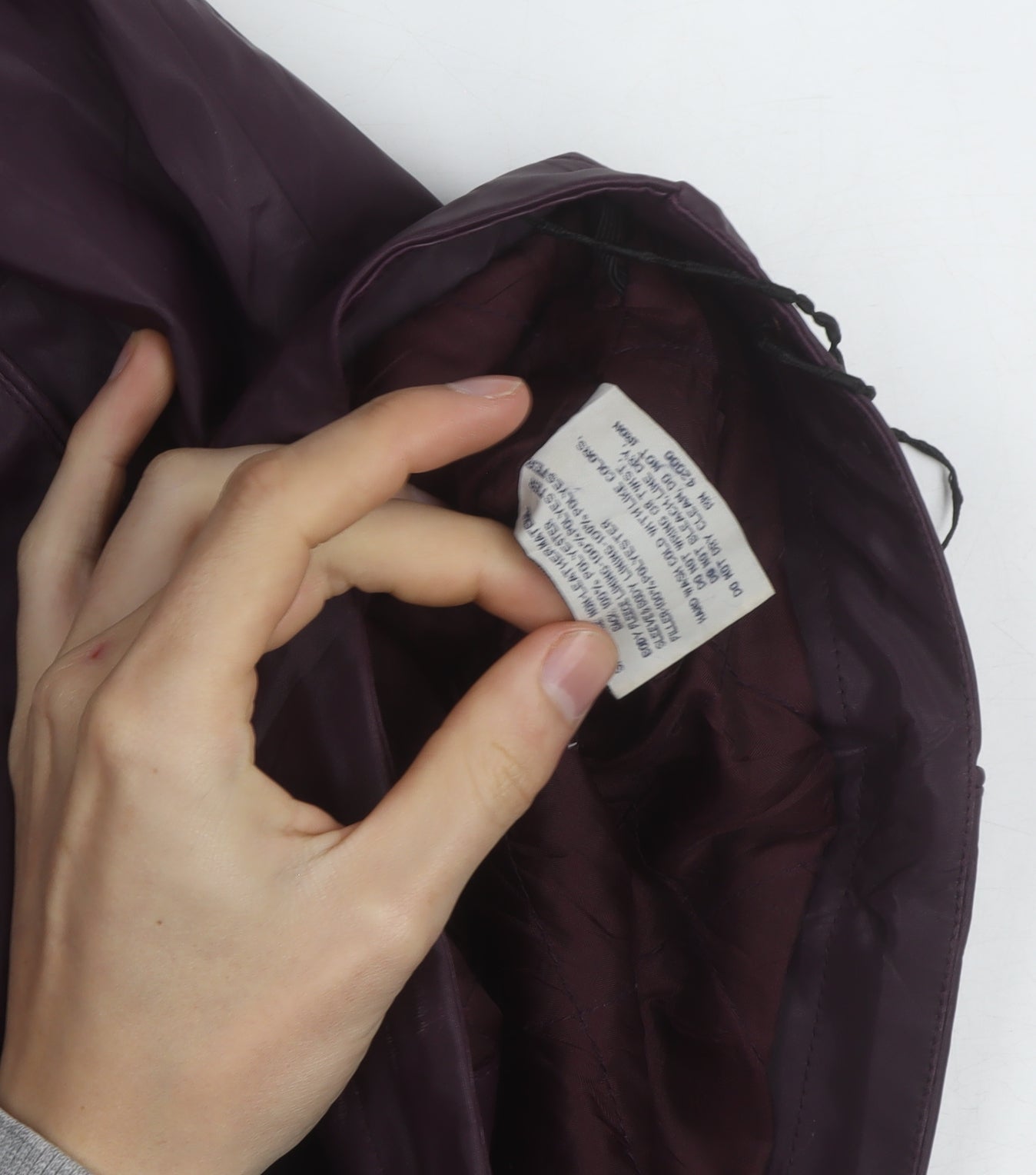 Basic Editions Men's Purple Hooded Nylon Windbreaker Jacket L