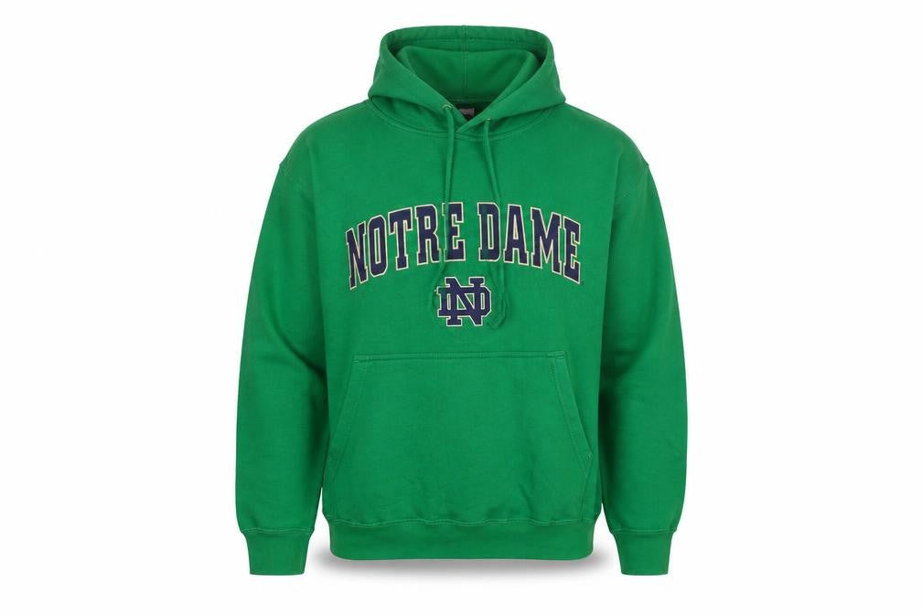 Champs Men's Green Notre Dame Pullover Hoodie Size M