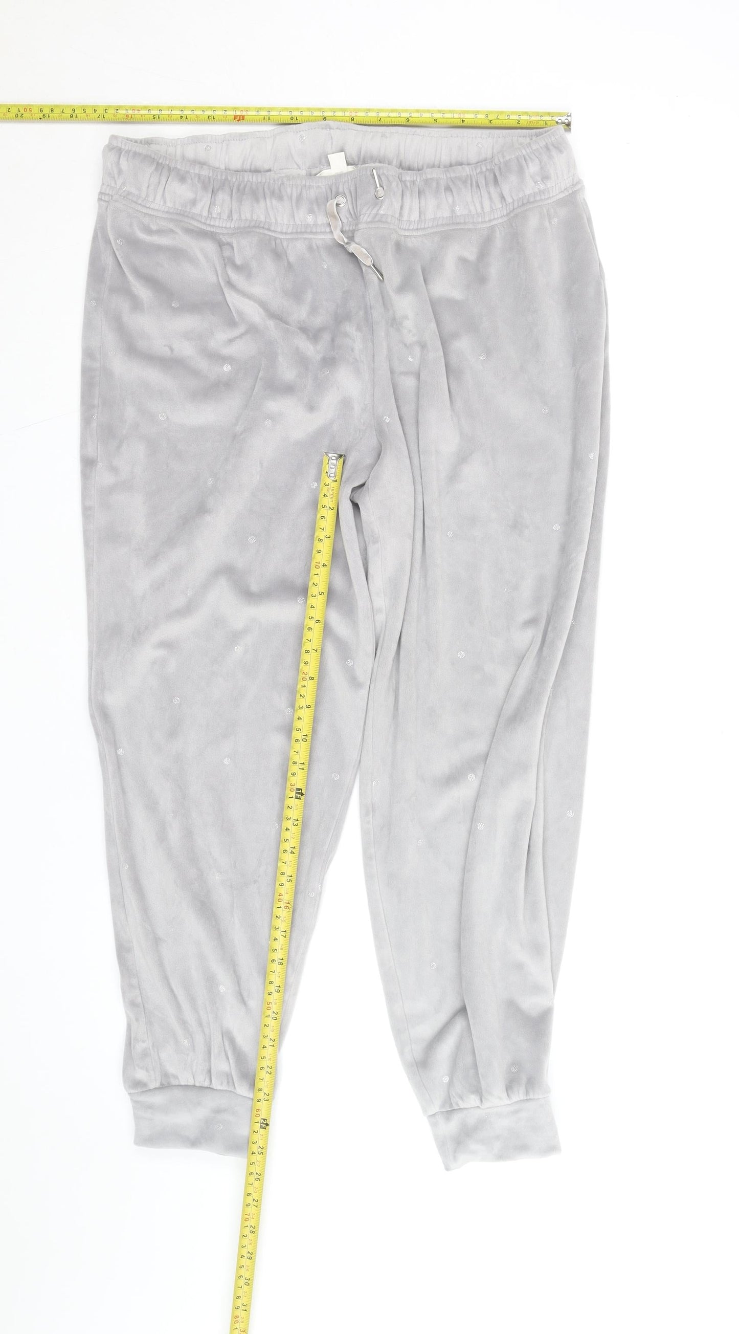 Marks and Spencer Women’s Grey Velour Joggers Size L