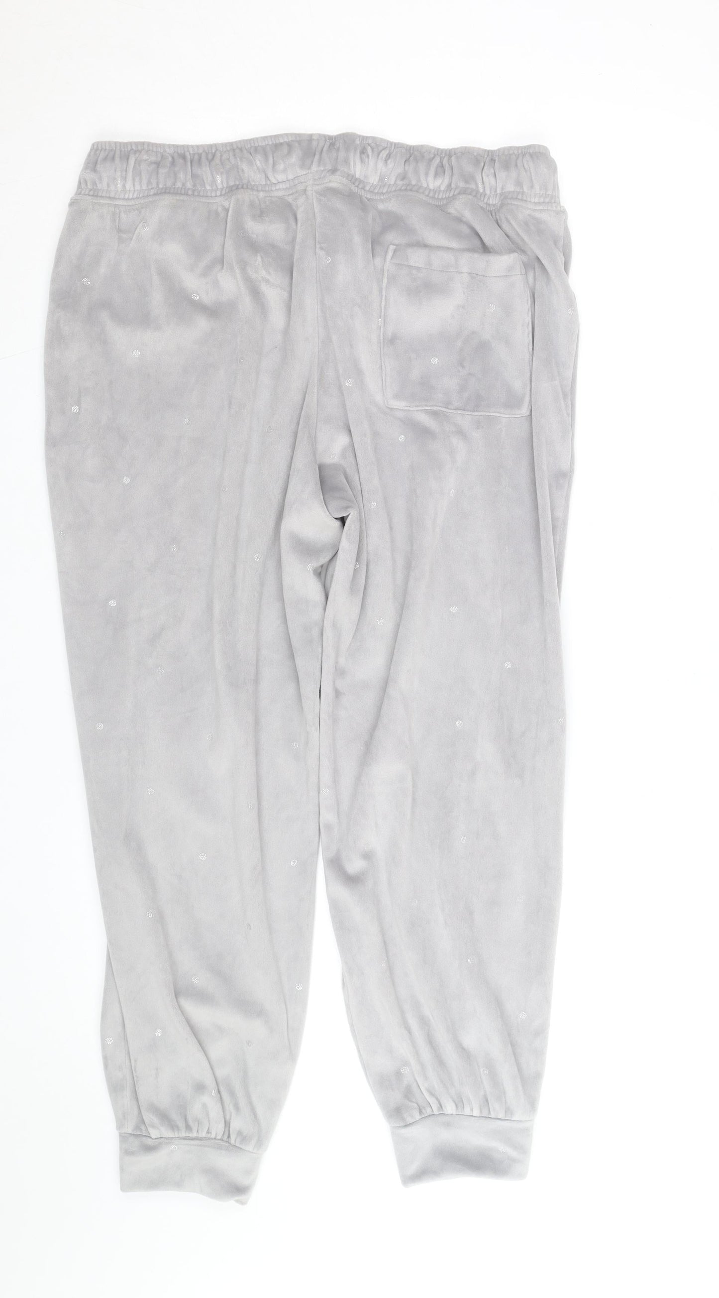Marks and Spencer Women’s Grey Velour Joggers Size L