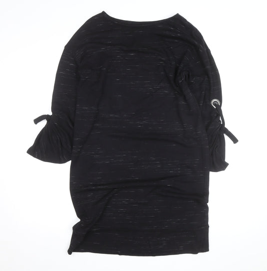 Oliver Bonas Women’s Black Knee Length Shift Dress Size 10