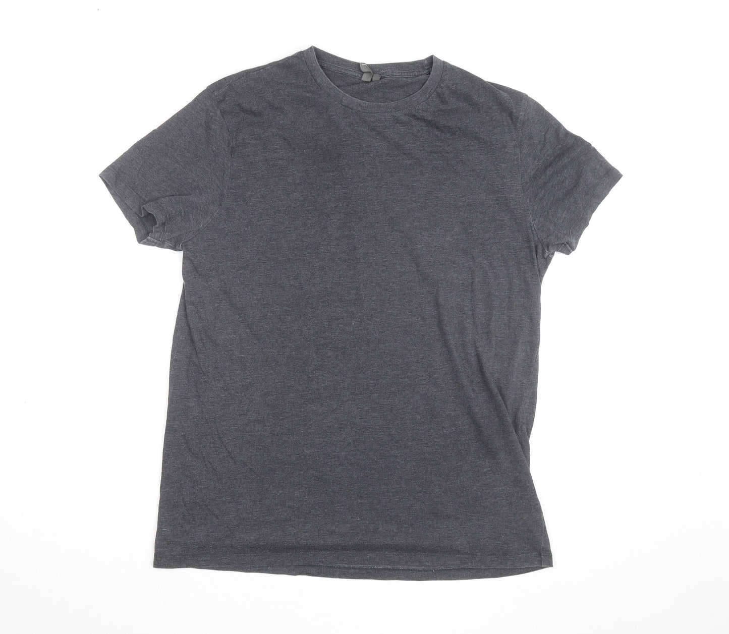 ASOS Men's Grey Crew Neck Cotton Blend Short Sleeve T-Shirt L
