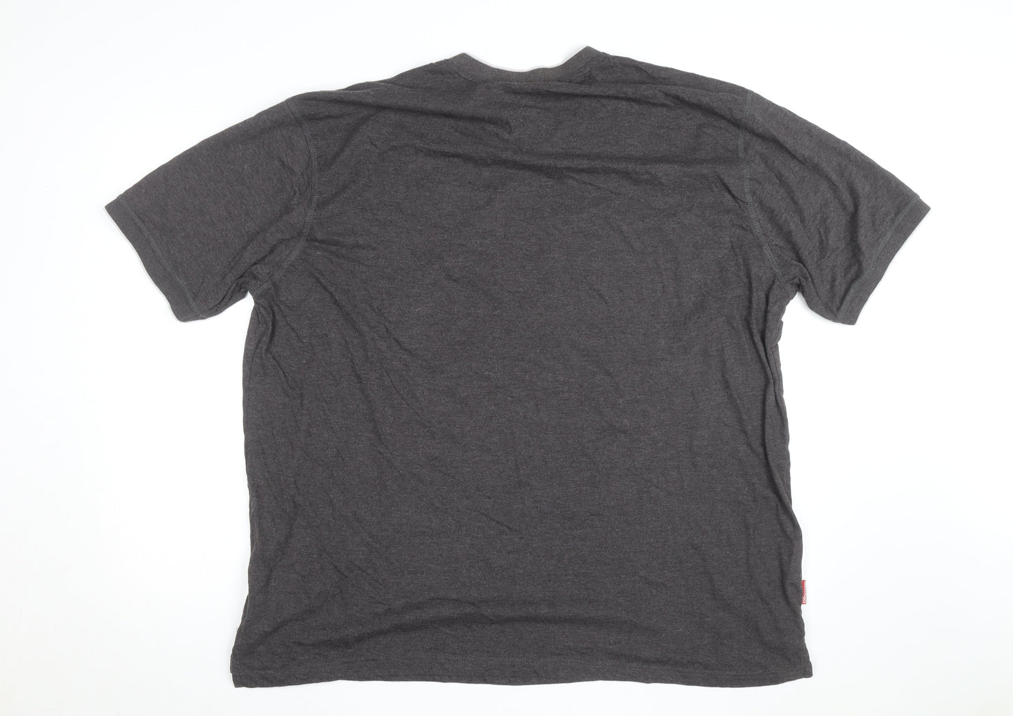 Slazenger Men's Grey 4XL V-Neck Short Sleeve T-Shirt