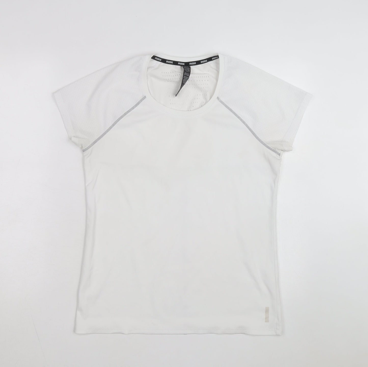 RBX Women's White Short Sleeve Active T-Shirt M Lightweight Quick Dry