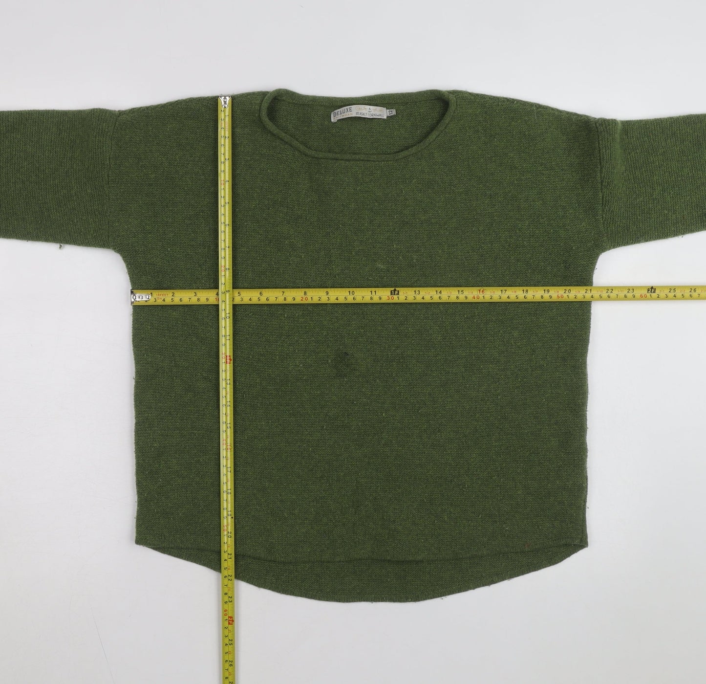 Seasalt Cornwall Women Green Wool Crew Neck Knit Jumper Size 12