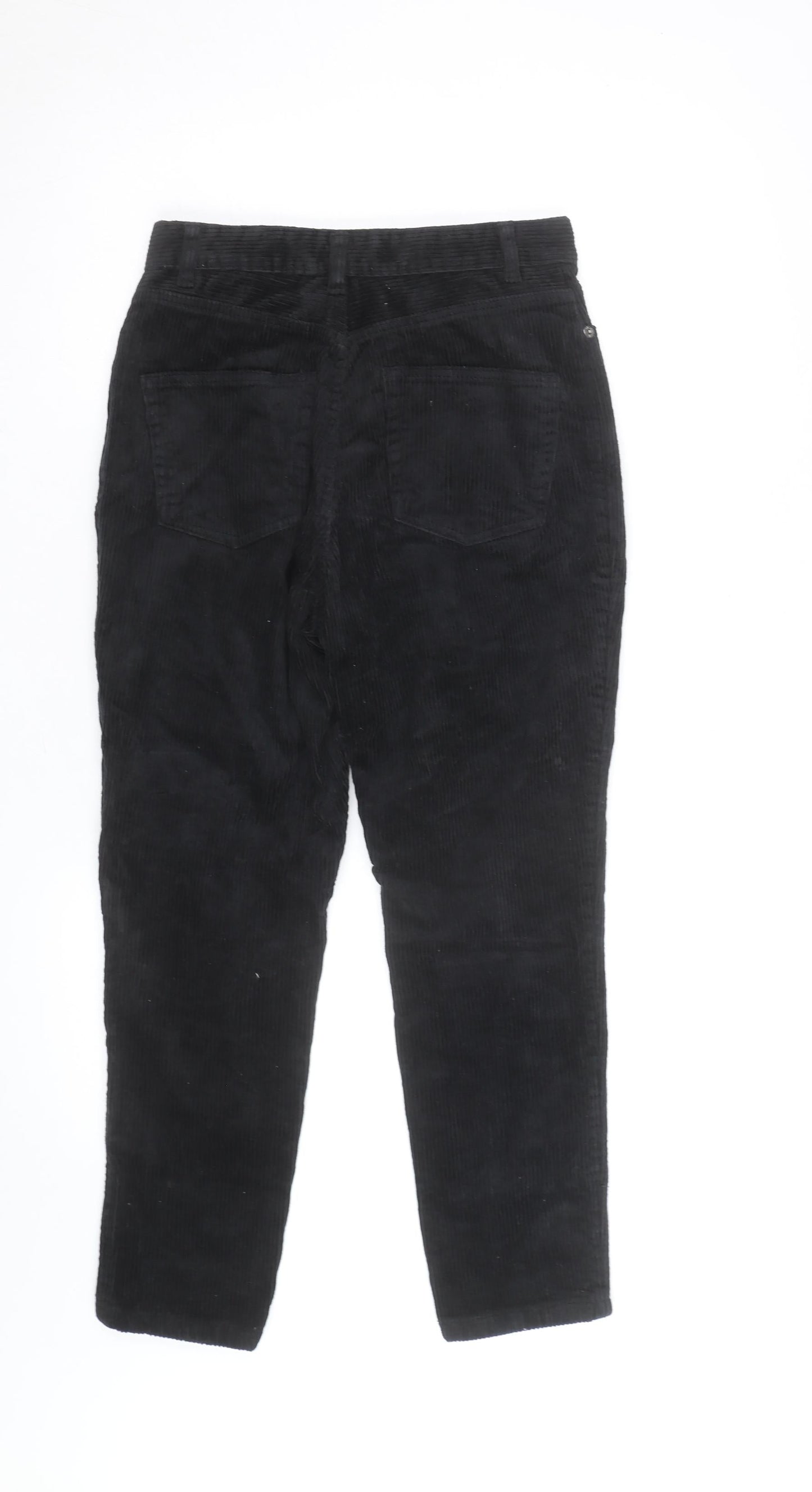Monki Men's Black Corduroy Chino Trousers L Regular Fit