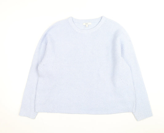Marks and Spencer Men’s Blue Chunky Knit XL Crew Neck Jumper
