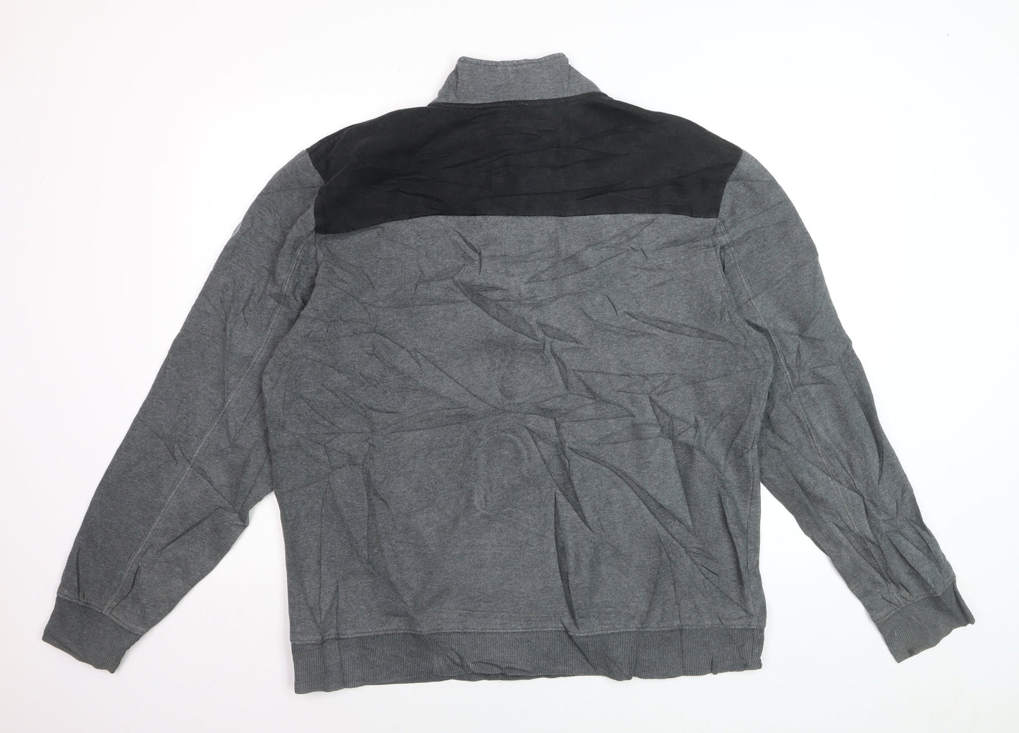 Calvin Klein Men’s Grey XL 1/4 Zip Mock Neck Sweatshirt