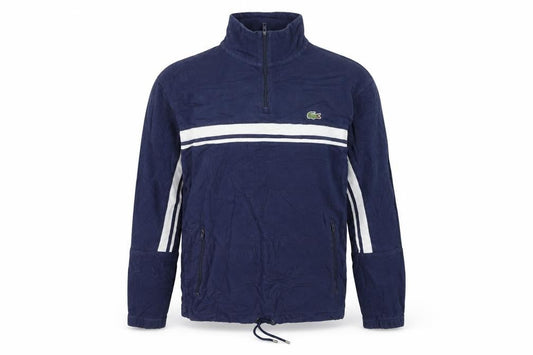 Lacoste Men's Blue Half Zip Cotton Sweatshirt Size S