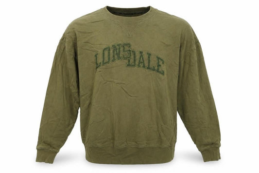 Lonsdale London Men's Khaki Green XL Crew Neck Pullover Sweatshirt