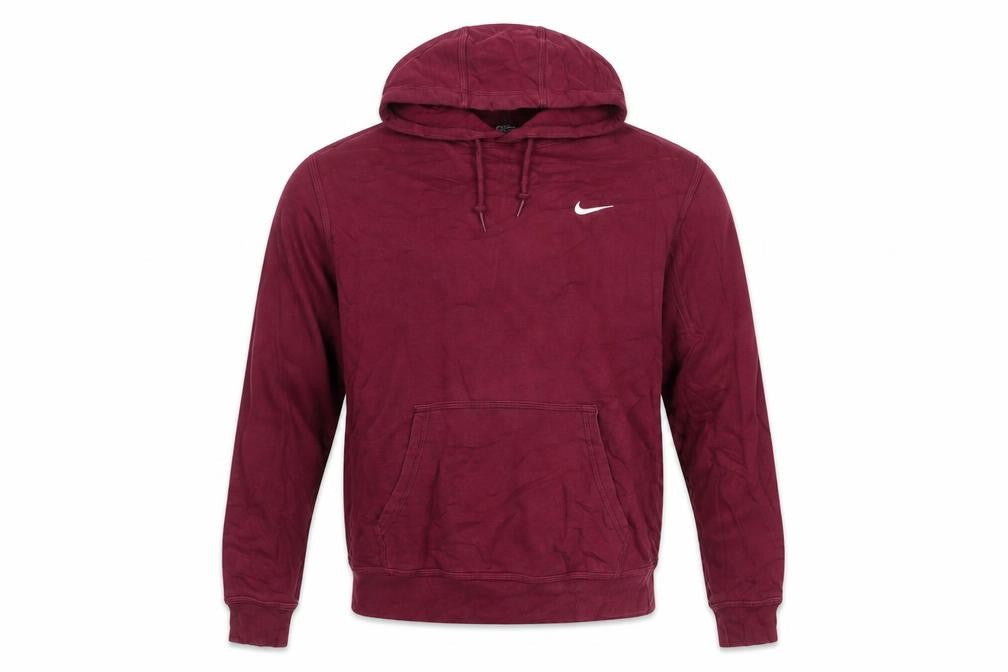 Nike Men's Red XL Pullover Hoodie with Logo
