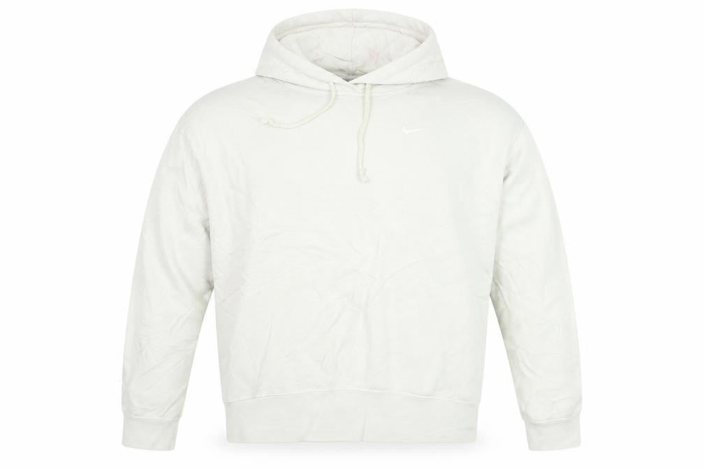 Nike Men's White Pullover Hoodie S Regular Fit Fleece Logo