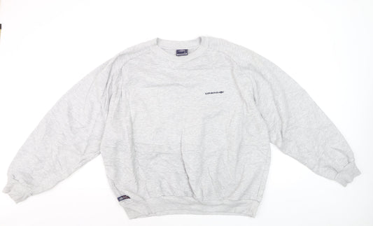 Umbro Men's Grey XL Pullover Sweatshirt Retro Logo Crew Neck