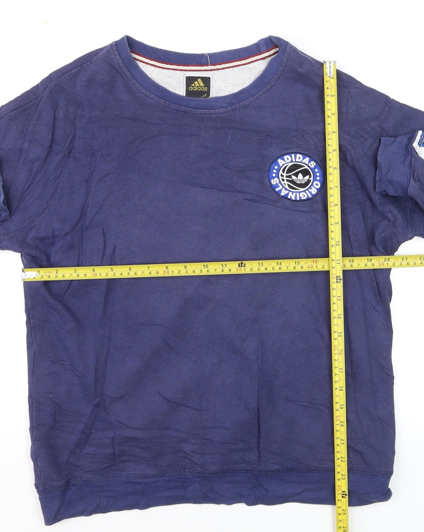 Adidas Originals Blue Men's XL Pullover Sweatshirt Crew Neck Long Sleeve