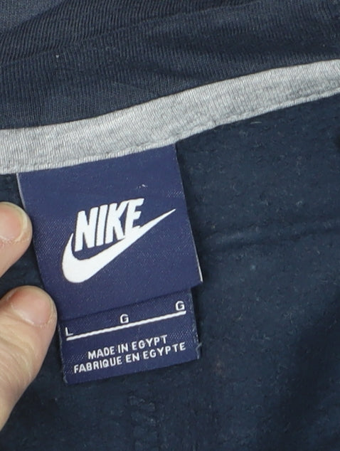 Nike Men's Blue Full Zip Hoodie L Lightweight Sportswear