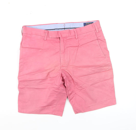 Polo Ralph Lauren Men’s Pink Chino Shorts Slim Fit Size 30