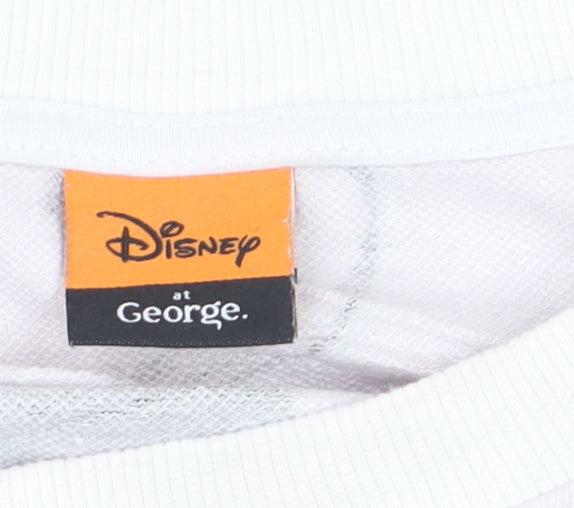 Disney at George Women's White Halloween Mickey & Minnie Sweatshirt 2XL