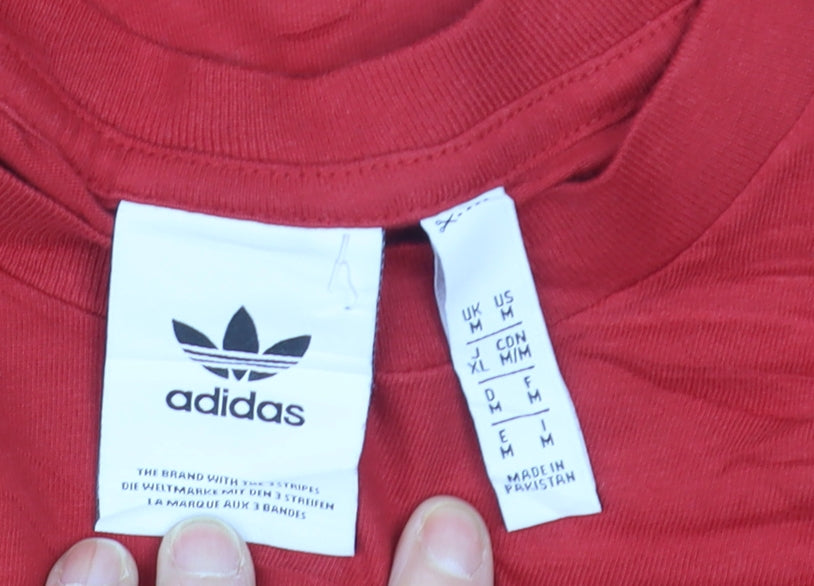 Adidas Men’s Red Short Sleeve Sports T-Shirt Size M