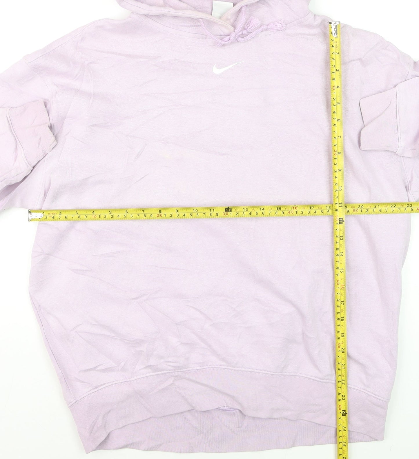 Nike Womens Lilac Hoodie Medium Pullover Cotton Blend Casual