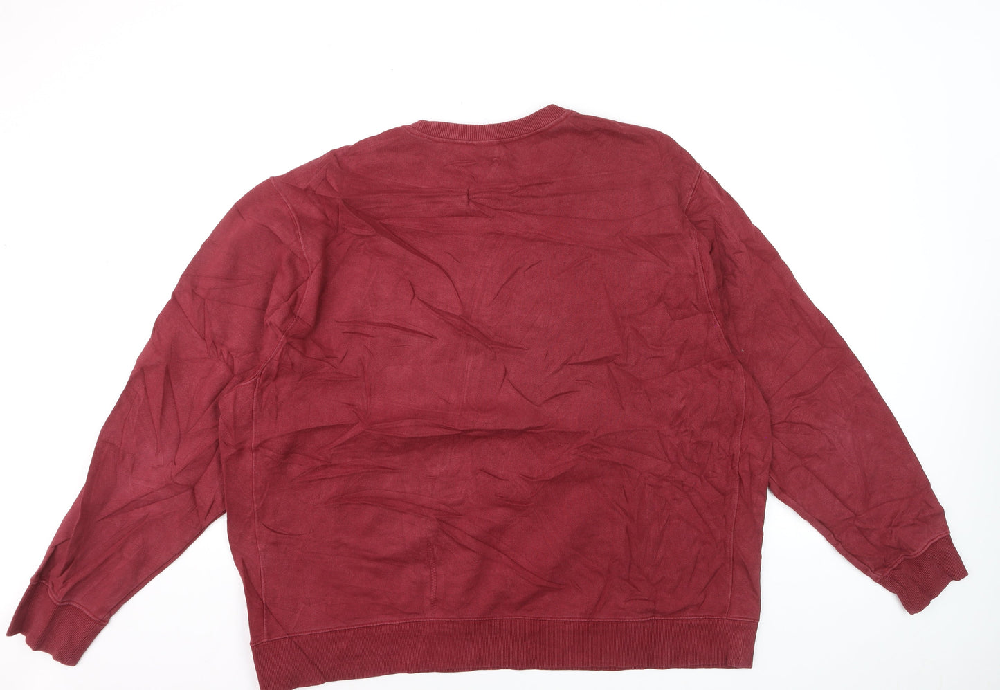 Nike Men's Red Crew Neck Pullover Sweatshirt 2XL Logo Sportswear