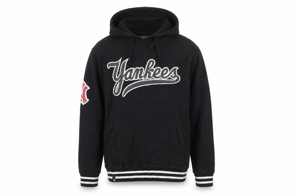Majestic Men’s Black Yankees Pullover Hoodie Size S Baseball Style