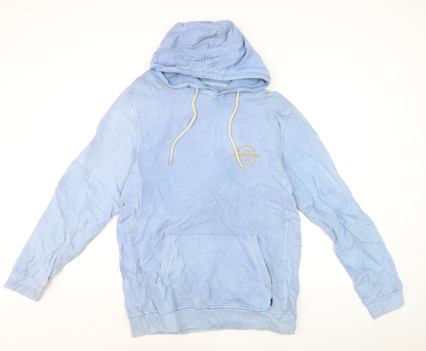 Rip Curl Men’s Blue Pullover Hoodie S Surf Graphic Lightweight