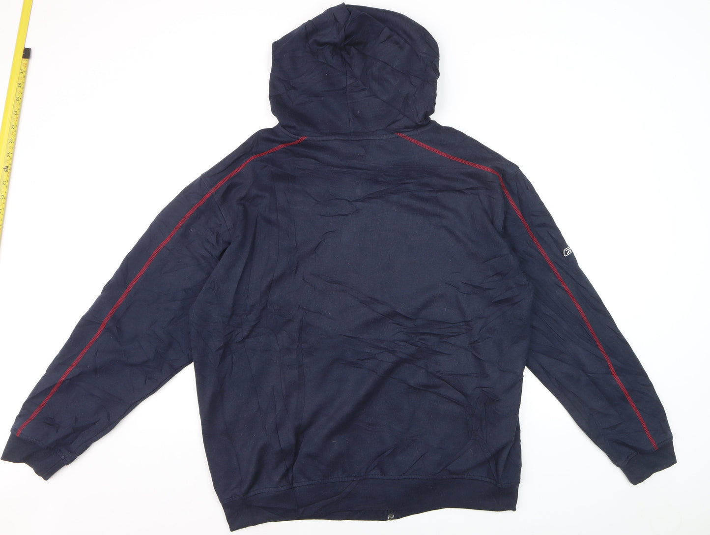 Reebok Men's Blue XL Full Zip Hoodie Sweatshirt Sportswear