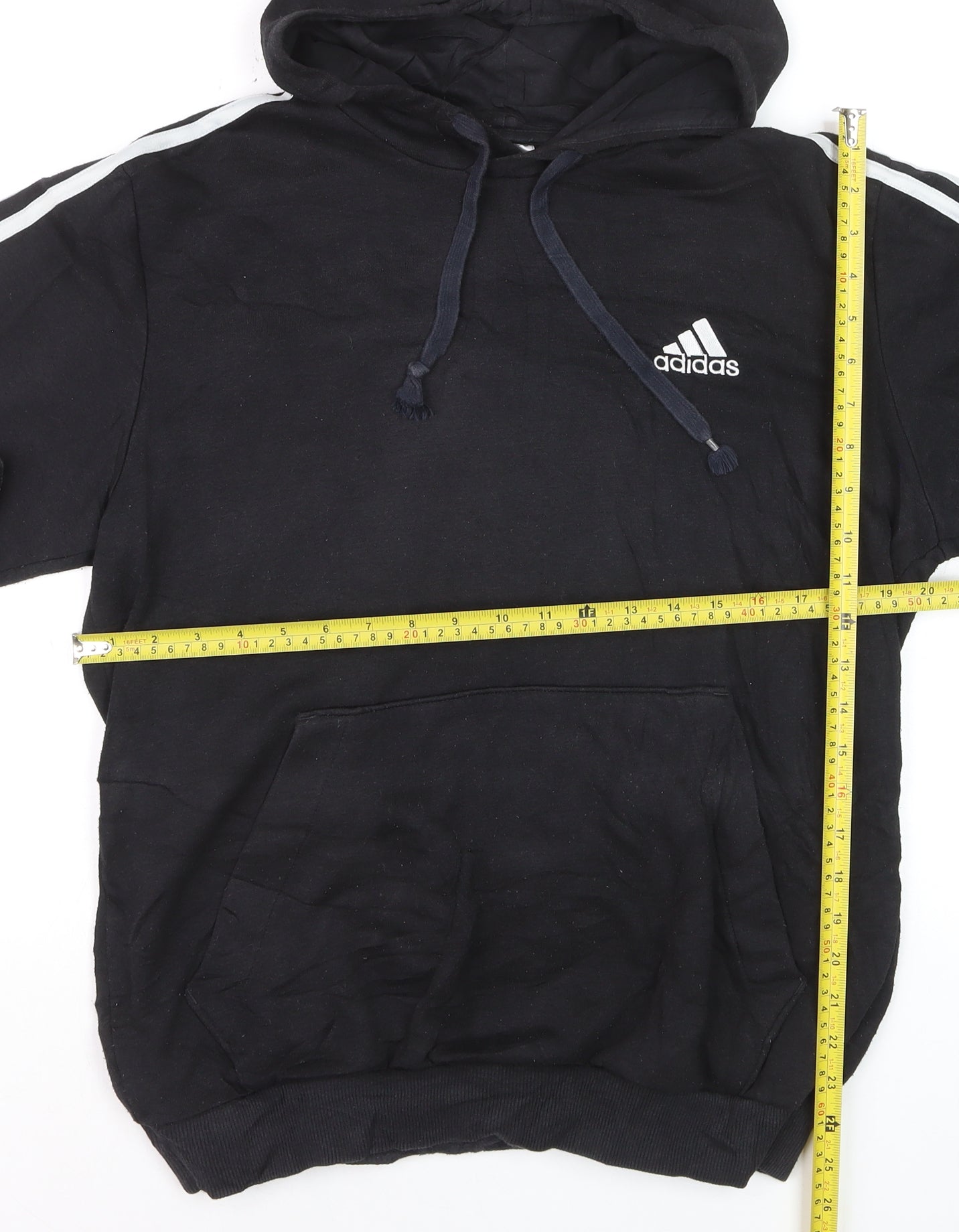 Adidas Men's Black Pullover Hoodie Size M Sports Fleece