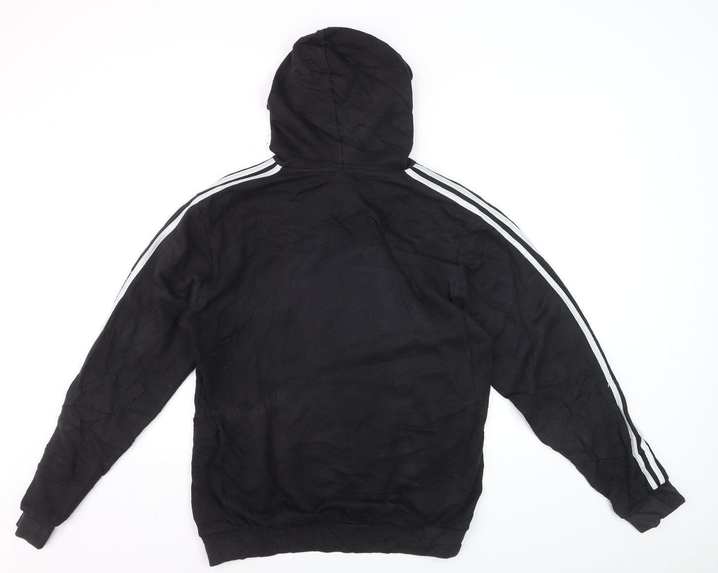 Adidas Men's Black Pullover Hoodie Size M Sports Fleece