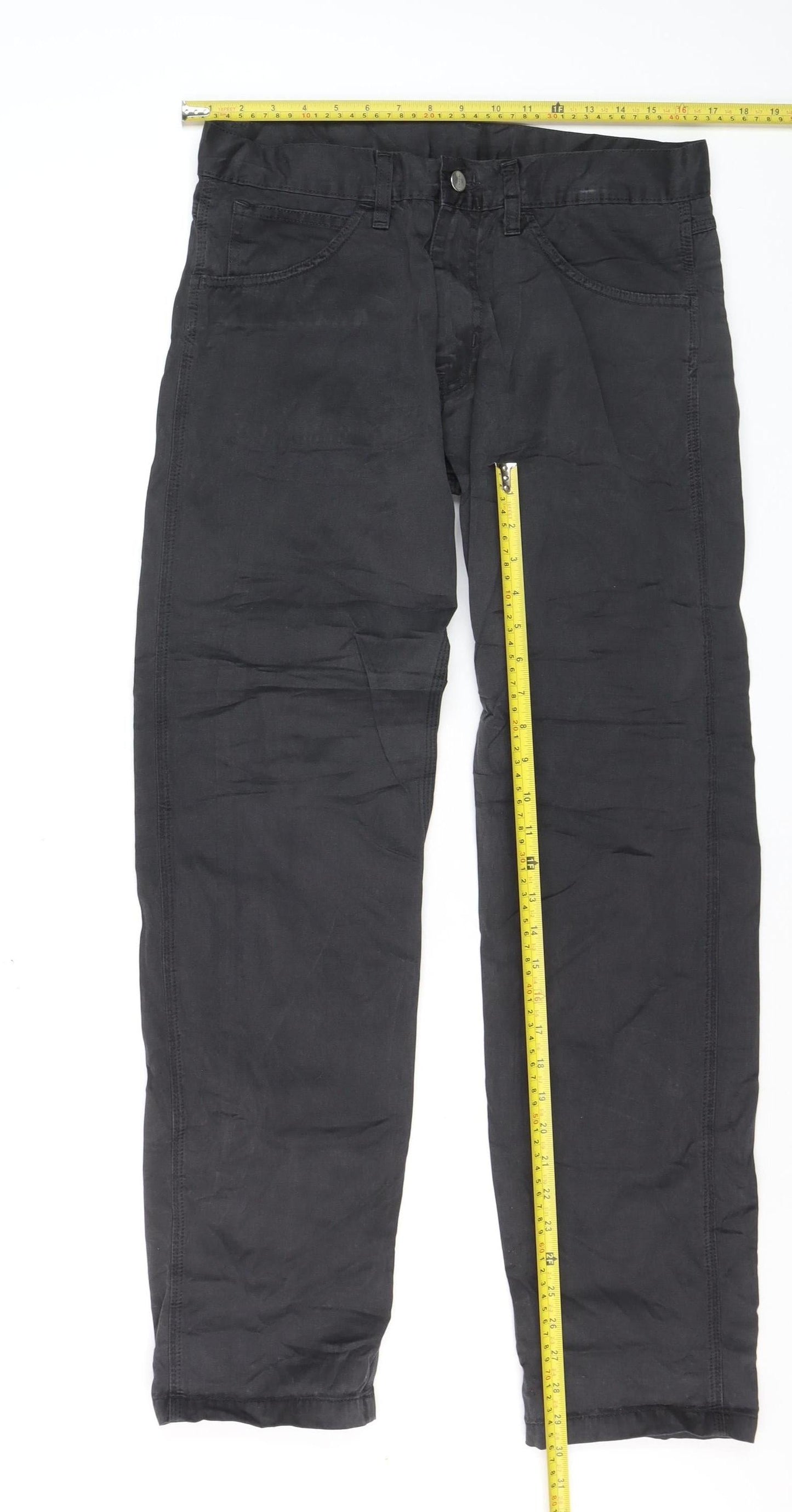 Carhartt Men's Black Skill Pant Chino Trousers 31x32 Regular Fit