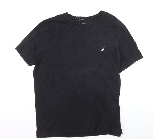 Nautica Men's Black XL Performance Crew Neck T-Shirt