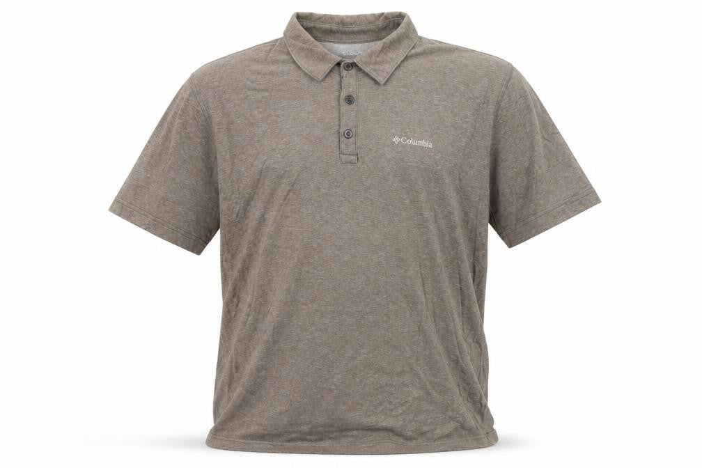 Columbia Men's Brown Omni-Wick Polo Shirt XL Moisture Wicking