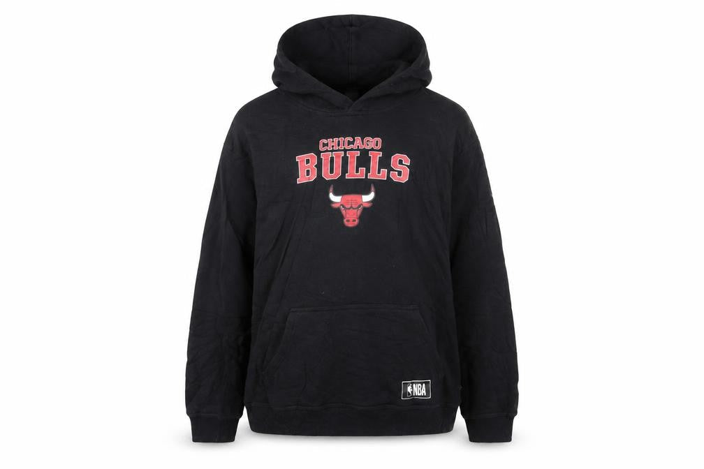 NBA Chicago Bulls Women's Black Hoodie Size 16 Pullover Sweatshirt