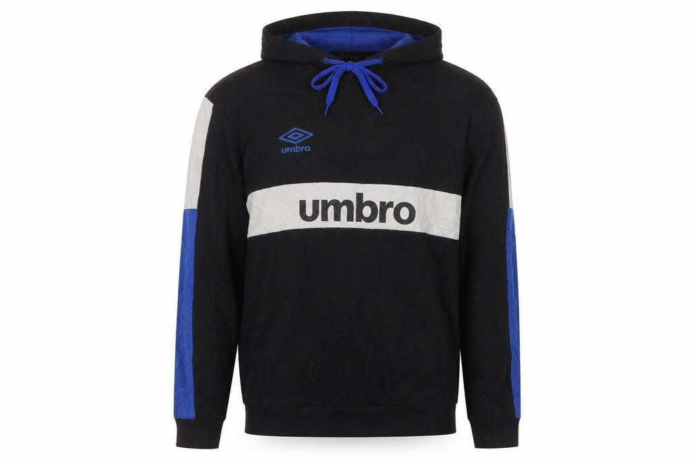Umbro Men's Black Pullover Hoodie L Sports Style Graphic Print